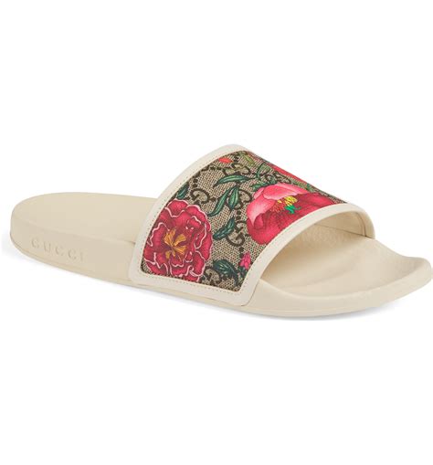 purple gucci slides|gucci floral slides nordstrom.